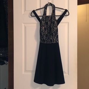 Lace Dress Navy Blue